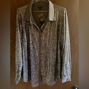 NWT sequin blouse by Torrid